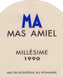 Mas Amiel Millesime 1990 Front Label