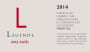 Mas Amiel Legende 2014 Front Label