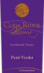 Cuda Ridge Wines Petit Verdot 2013 Front Label