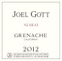 Joel Gott Alakai Grenache 2012 Front Label