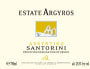 Estate Argyros Assyrtiko Santorini 2015 Front Label