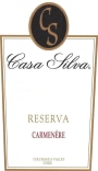 Casa Silva Reserva Carmenere 2011 Front Label