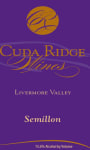 Cuda Ridge Wines Semillon 2014 Front Label