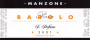 Manzone Barolo S. Stefano Perno 2001 Front Label