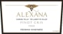 Alexana Pinot Gris 2009 Front Label
