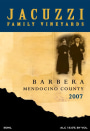 Jacuzzi Barbera 2007 Front Label