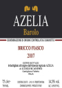 Azelia Barolo Bricco Fiasco 2007 Front Label