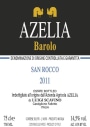 Azelia Barolo San Rocco 2011 Front Label