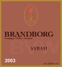 Brandborg Cellars Syrah 2003 Front Label