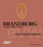 Brandborg Cellars Gewurztraminer 2007 Front Label