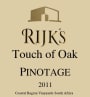 Rijk's Private Cellar Touch of Oak Pinotage 2011 Front Label
