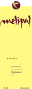 Melipal Malbec 2013 Front Label