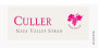 Culler Wines Syrah 2008 Front Label