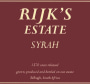 Rijk's Private Cellar Tulbagh Estate Syrah 2009 Front Label
