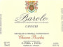 E. Pira e Figli Barolo Cannubi 2007 Front Label
