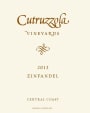 Cutruzzola Vineyards Zinfandel 2013 Front Label