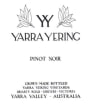 Yarra Yering Pinot Noir 2011 Front Label