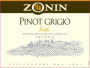 Zonin Aquileia Pinot Grigio 2012 Front Label