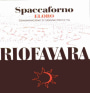 Riofavara Eloro Spaccaforno 2011 Front Label