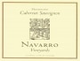 Navarro Cabernet Sauvignon 2013 Front Label