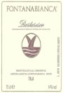 Fontanabianca Barbaresco 2005 Front Label