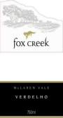 Fox Creek Verdelho 2010 Front Label