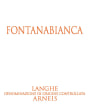 Fontanabianca Langhe Arneis 2014 Front Label