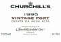 Churchill's Quinta da Agua Alta Vintage Port 1996 Front Label