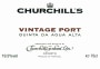 Churchill's Quinta da Agua Alta Vintage Port 1998 Front Label