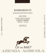 Ca' del Baio Barbaresco Asili 2006 Front Label