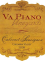 Va Piano Columbia Valley Cabernet Sauvignon 2008 Front Label