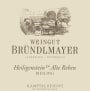Brundlmayer Kamptal Alte Reben Zobinger Heiligenstein Riesling 2012 Front Label