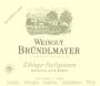 Brundlmayer Kamptal Alte Reben Zobinger Heiligenstein Riesling 2006 Front Label