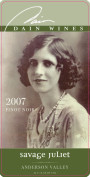 Dain Wines Savage Juliet Pinot Noir 2007 Front Label