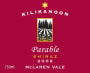 Kilikanoon Parable Shiraz 2009 Front Label