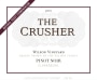 The Crusher Pinot Noir 2010 Front Label