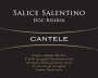 Cantele Salice Salentino Riserva 2013 Front Label