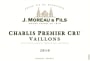 J. Moreau & Fils Chablis Vaillons Premier Cru 2010 Front Label