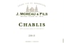 J. Moreau & Fils Chablis 2011 Front Label