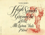 Yangarra High Sands Grenache 2012 Front Label