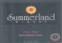 Summerland Santa Barbara Pinot Noir 2007 Front Label