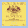 Chateau des Sarrins Cotes de Provence Rouge 2004 Front Label