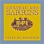 Chateau des Sarrins Cotes de Provence Rouge 2014 Front Label