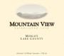 Mountain View Winery California Merlot 2014 Front Label