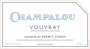 Champalou Vouvray 2013 Front Label
