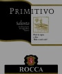 Rocca Vini Superiori Salento Primitivo 2014 Front Label