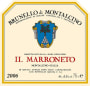 Il Marroneto Brunello di Montalcino 2006 Front Label
