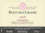 Roccolo Grassi Amarone della Valpolicella 2008 Front Label