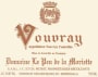 Domaine Pichot Vouvray Le Peu de la Moriette 2011 Front Label