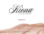 Kiona Merlot 2012 Front Label